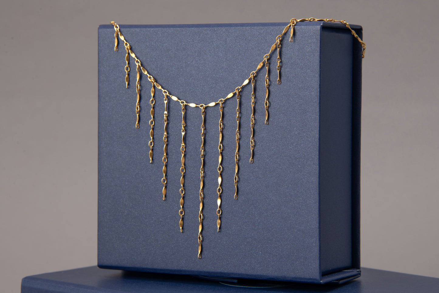 Gold Fringe Sunbeam Necklace